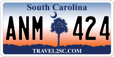 SC license plate ANM424