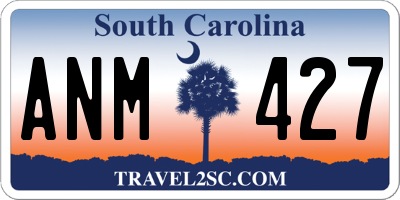SC license plate ANM427