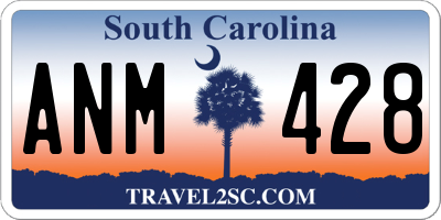SC license plate ANM428