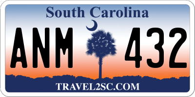 SC license plate ANM432