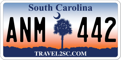 SC license plate ANM442