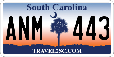 SC license plate ANM443