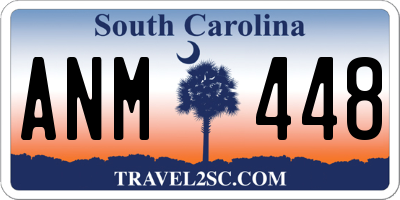 SC license plate ANM448