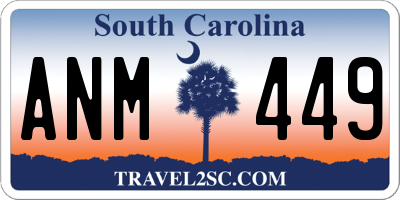 SC license plate ANM449