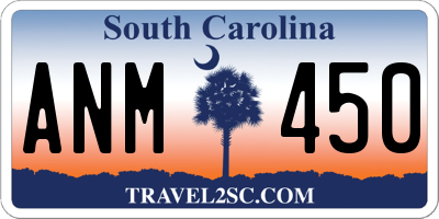 SC license plate ANM450