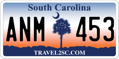 SC license plate ANM453