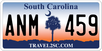 SC license plate ANM459