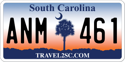 SC license plate ANM461