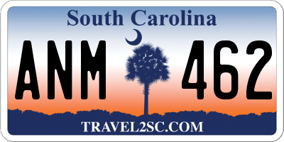 SC license plate ANM462
