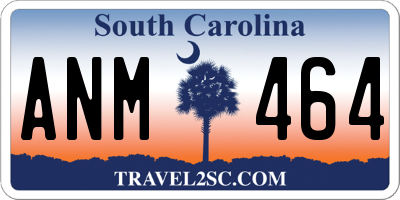 SC license plate ANM464