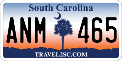 SC license plate ANM465