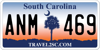 SC license plate ANM469