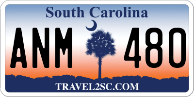 SC license plate ANM480
