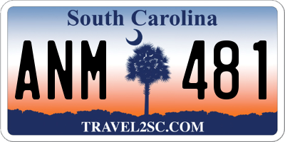 SC license plate ANM481