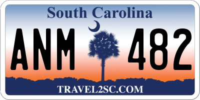 SC license plate ANM482