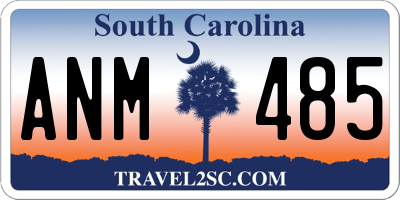 SC license plate ANM485