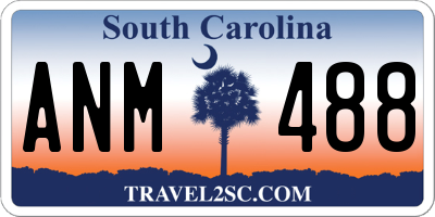 SC license plate ANM488