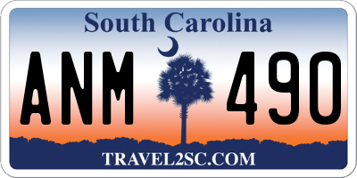 SC license plate ANM490