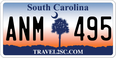 SC license plate ANM495
