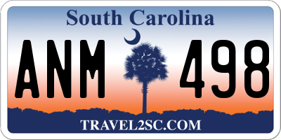 SC license plate ANM498