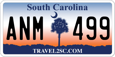 SC license plate ANM499