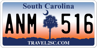 SC license plate ANM516