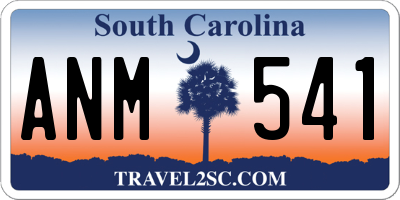 SC license plate ANM541