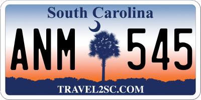 SC license plate ANM545