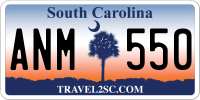 SC license plate ANM550