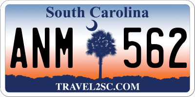 SC license plate ANM562