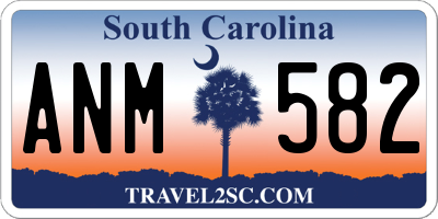 SC license plate ANM582