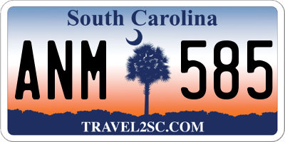 SC license plate ANM585