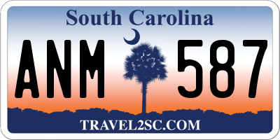 SC license plate ANM587