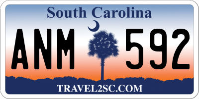 SC license plate ANM592