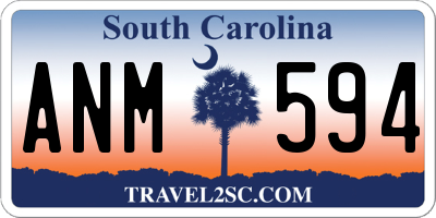 SC license plate ANM594