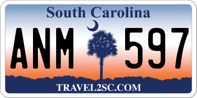 SC license plate ANM597