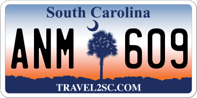 SC license plate ANM609