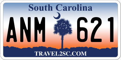SC license plate ANM621