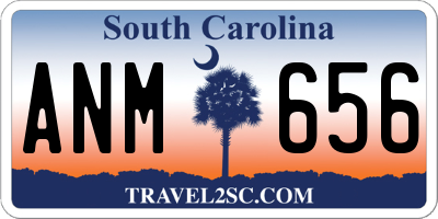 SC license plate ANM656