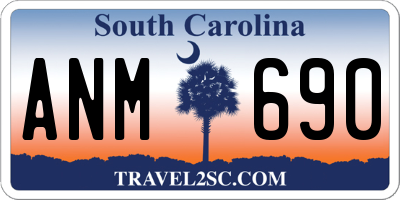 SC license plate ANM690