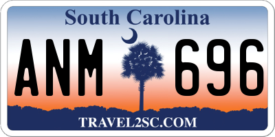 SC license plate ANM696