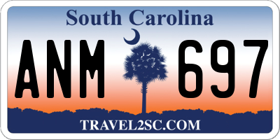 SC license plate ANM697