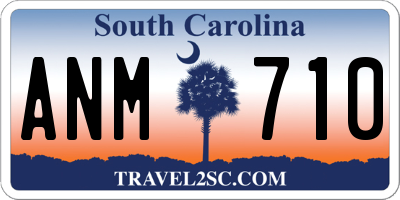 SC license plate ANM710
