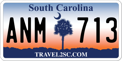 SC license plate ANM713