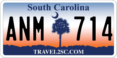 SC license plate ANM714