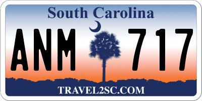 SC license plate ANM717
