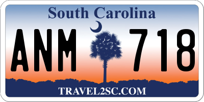 SC license plate ANM718
