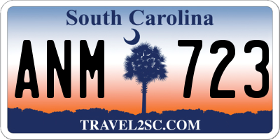 SC license plate ANM723