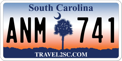 SC license plate ANM741