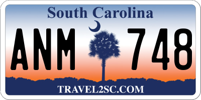 SC license plate ANM748